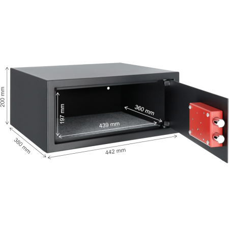 CASSETTA DI SICUREZZA DA ARMADIO CON CHIAVE