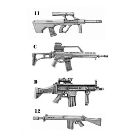 LONG WEAPON PINS