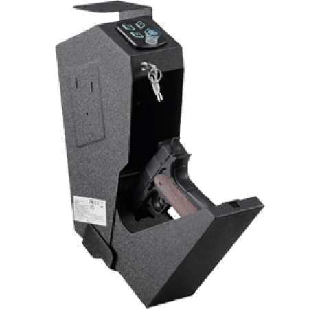 WALL MOUNTED GUN SAFETY BOX