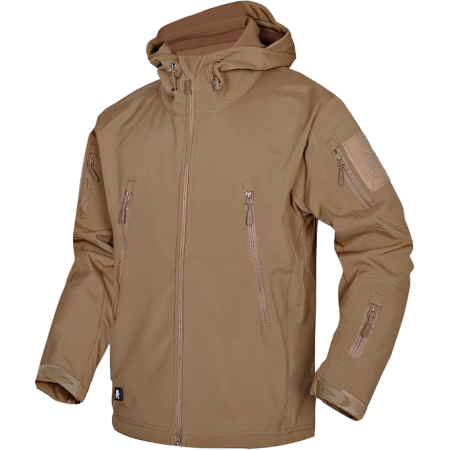 GIACCA SOFT SHELL MEDIUM TAN
