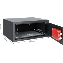 CASSETTA DI SICUREZZA DA ARMADIO CON CHIAVE