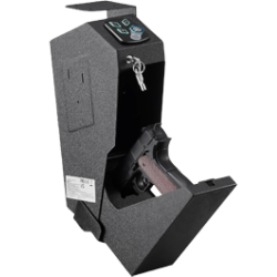 WALL MOUNTED GUN SAFETY BOX