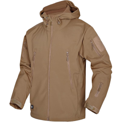 GIACCA SOFT SHELL MEDIUM TAN