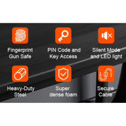 WALL MOUNTED GUN SAFETY BOX