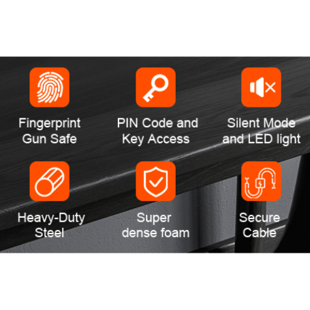 WALL MOUNTED GUN SAFETY BOX